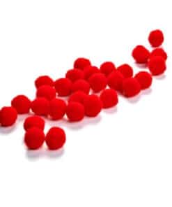 Pom Pom kugler røde 20mm