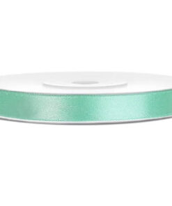 Satinbånd mint grøn 6 mm