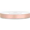 Satinbånd lys fersken 6 mm