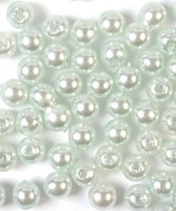 Runde lysegrønne voksperler 5mm