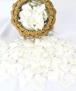 Små stof hjerter creme 2cm