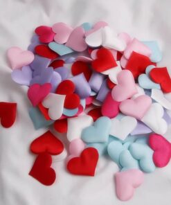 Små stof hjerter mix