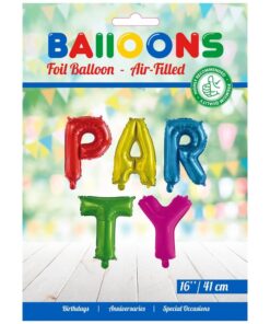Folie ballonkæde Party farvemix