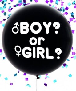 Gender reveal ballon dreng 90cm