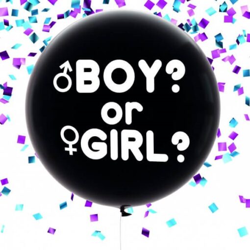 Gender reveal ballon dreng 90cm