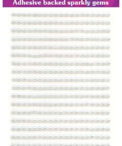 Selvklæbende hvide halvperler 3mm