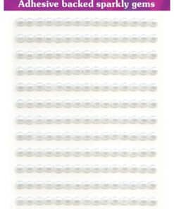 Selvklæbende hvide halvperler 4mm