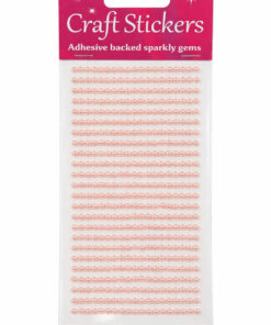 Selvklæbende lyserøde halvperler 3mm 418 stk dekorationsperler til scrapbooking og hobby