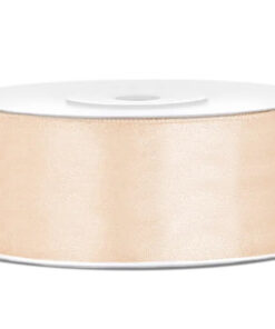 Satinbånd creme 25 mm
