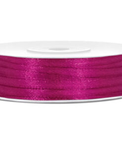 Satinbånd fuchsia 3 mm