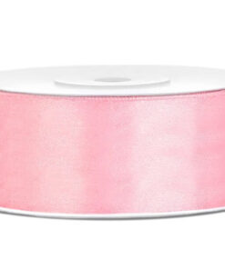 Satinbånd lys pink 25 mm