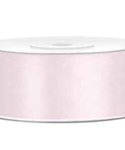 Satinbånd lys powder pink 25 mm