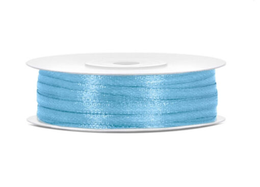 Satinbånd lyseblå 3 mm
