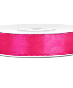 Satinbånd mørk pink 12 mm