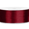 Satinbånd mørk rød 25 mm