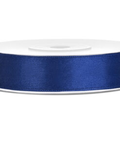 Satinbånd navy blå 12 mm