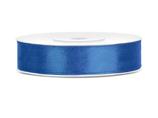 Satinbånd royal blå 12 mm