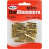 Mini tøjklemmer guld