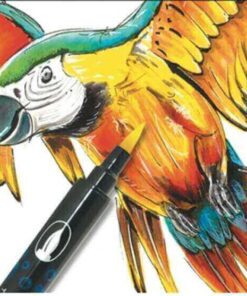 GRAPH'O Twin Tip Marker GO05250 Poppy vandbaserede tusser