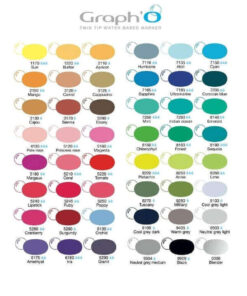 GRAPH'O Twin Tip Marker GO05250 Poppy vandbaserede tusser