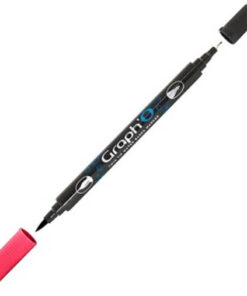 GRAPH'O Twin Tip Marker GO05260 Cranberry vandbaserede tusser