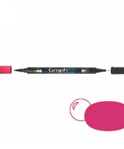 GRAPH'O Twin Tip Marker GO05260 Cranberry vandbaserede tusser