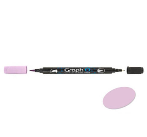 GRAPH'O Twin Tip Marker GO06130 Orchid vandbaserede tusser