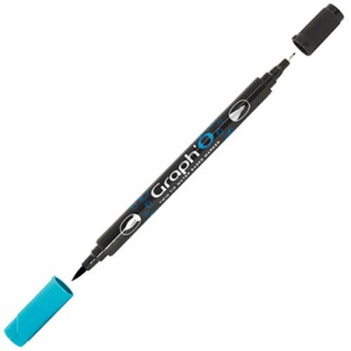 GRAPH'O Twin Tip Marker GO07135 Atoll vandbaserede tusser