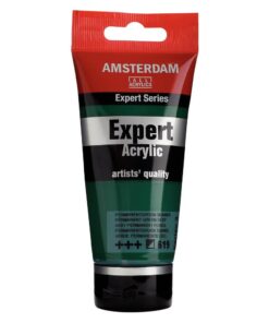 Mørk grøn Amsterdam Expert akrylmaling 75ml Permanent Green Deep