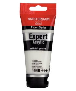 Hvid Amsterdam Expert akrylmaling 75ml Titanium White