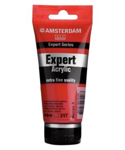 Rød Amsterdam Expert akrylmaling 75ml Transparent Red Medium