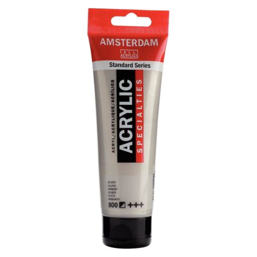 Sølv Amsterdam standard akrylmaling Silver