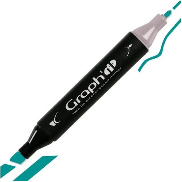 GRAPH'IT Twin Tip Marker GI07270 Cedar mørk grøn alkoholbaseret tusser