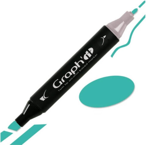 Graph'IT Twin Tip Marker GI07250 Mint Alkoholbaserede Penseltusser