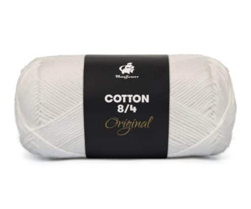 Mayflower garn Cotton 8/4 Hvid 1402