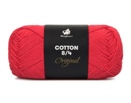 Mayflower garn Cotton 8/4 Rød 1411