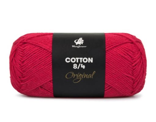 Mayflower garn Cotton 8/4 Mørkerød 1412