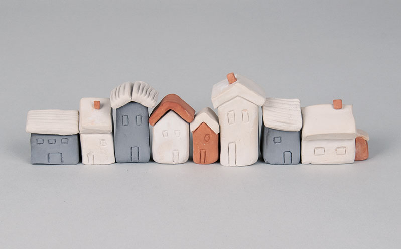 Selvhærdende ler natur hvid 500g