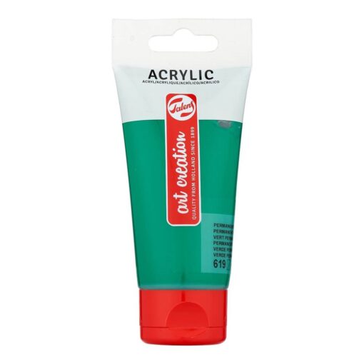 Grøn akrylmaling Talens Art Creation Permanent Green Deep 619 75ml