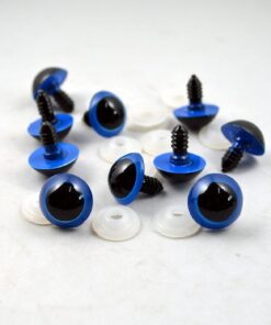 Sikkerhedsøjne runde blå 12mm