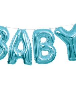 Folie balloner med BABY lyseblå