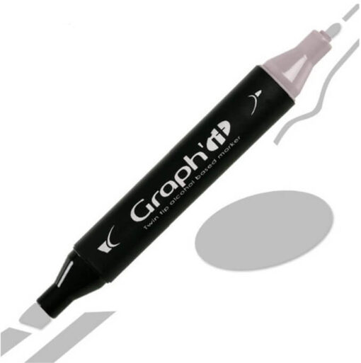 Graph'IT Twin Tip Marker GI09504 Neutral Grey 4 Alkoholbaserede Penseltusser