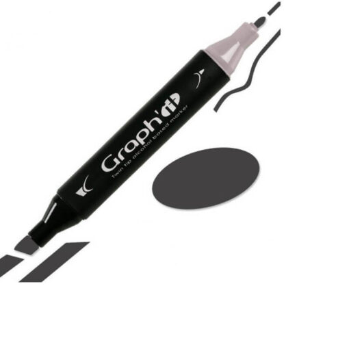 Graph'IT Twin Tip Marker GI09509 Neutral Grey 9 Alkoholbaserede Penseltusser