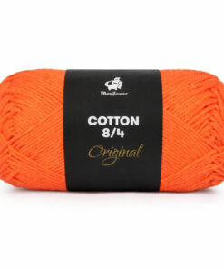 Mayflower Cotton 8/4 bomuldsgarn i orange – klassisk bomuldsgarn til strik og hækling