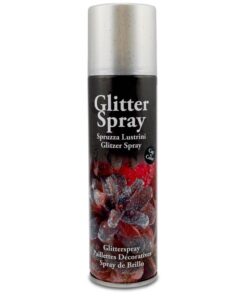 Sølv glitter spray