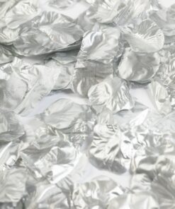 Sølv rosenblade til bordpynt