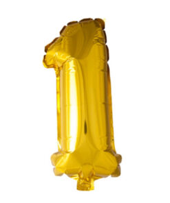 Folie talballon nummer 1 guld