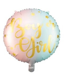 Folie ballon Boy or Girl rund