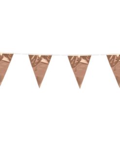 Rosa guld metallic vimpel flag guirlande