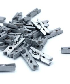 Mini træklemmer sølv